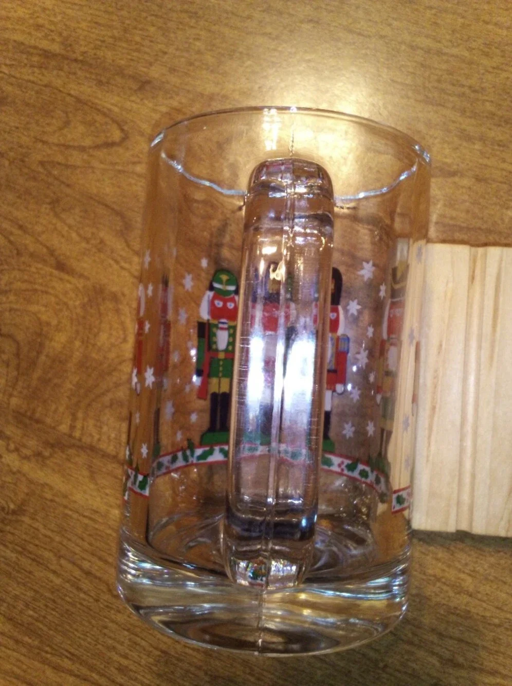 Nutcracker Holiday Clear Heavy Glass 4